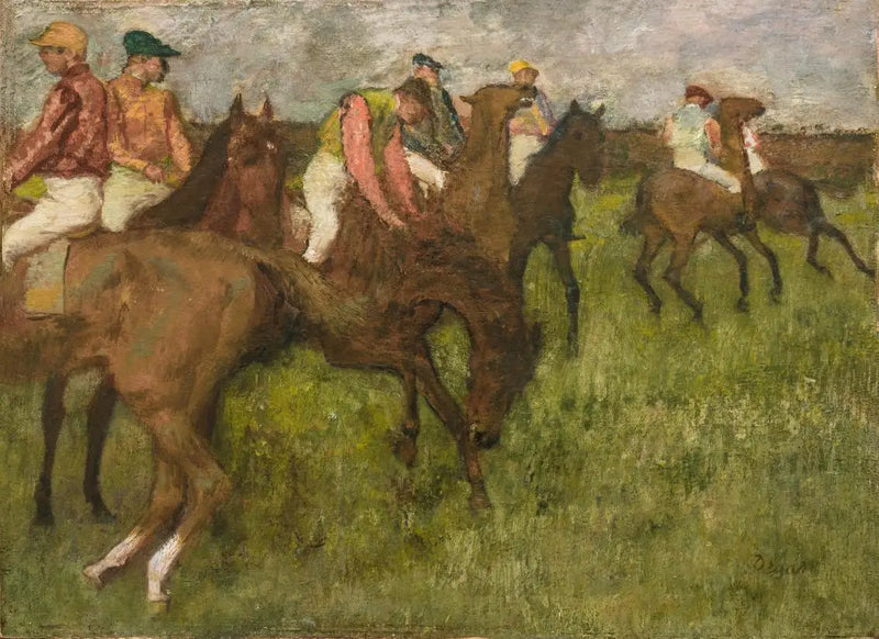Jockeys antes da corrida - Edgar Degas