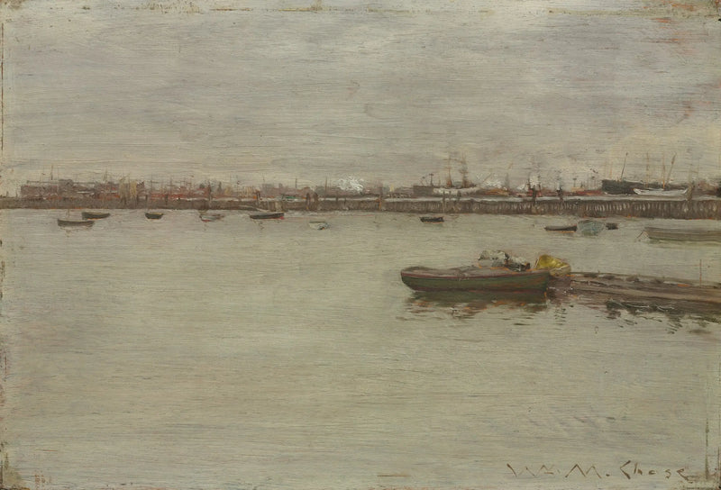 Dia cinzento na baía - William Merritt Chase