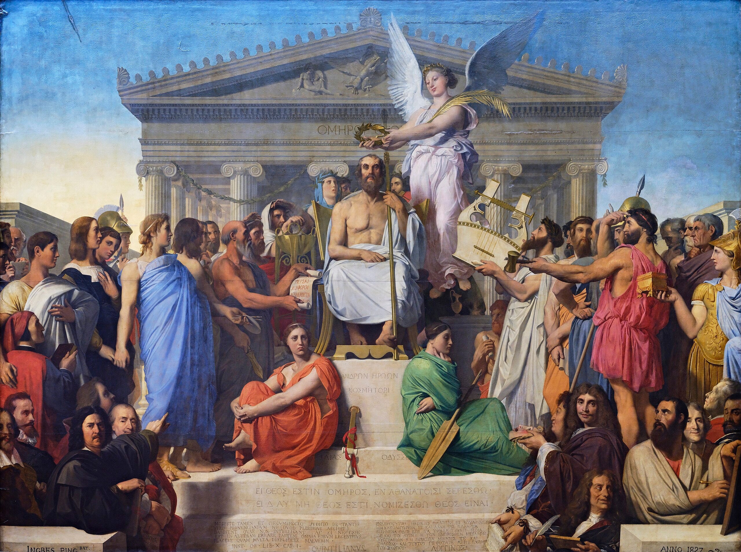 A Apoteose de Homero - Jean-Auguste-Dominique Ingres