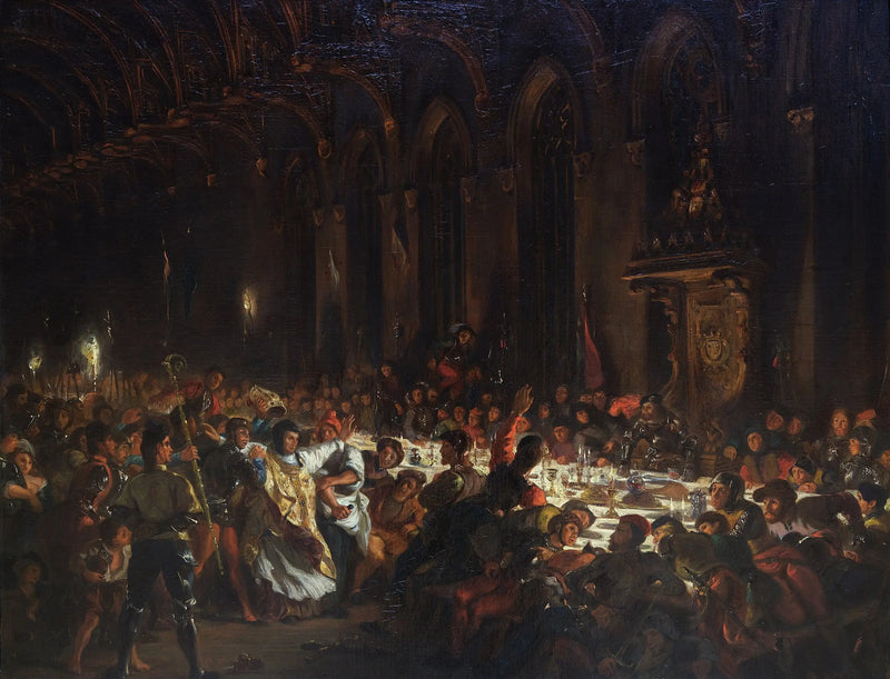 O Assassinato do Bispo de Liège - Eugène Delacroix