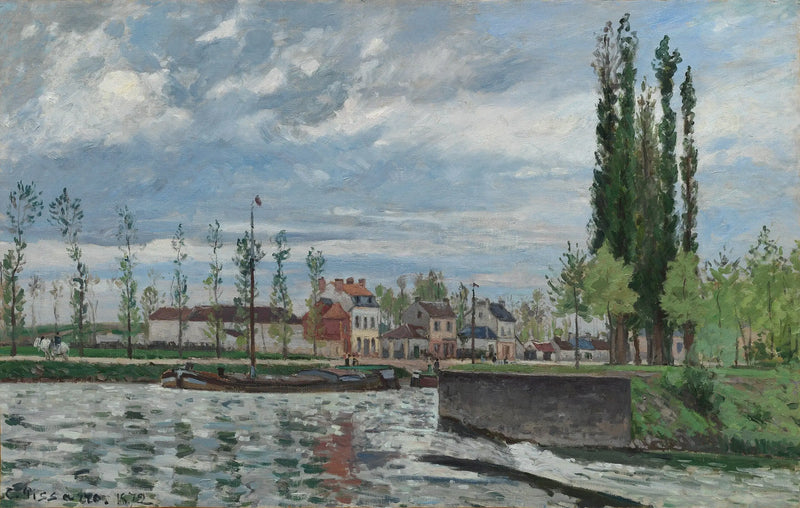 A Eclusa em Pontoise - Camille Pissarro