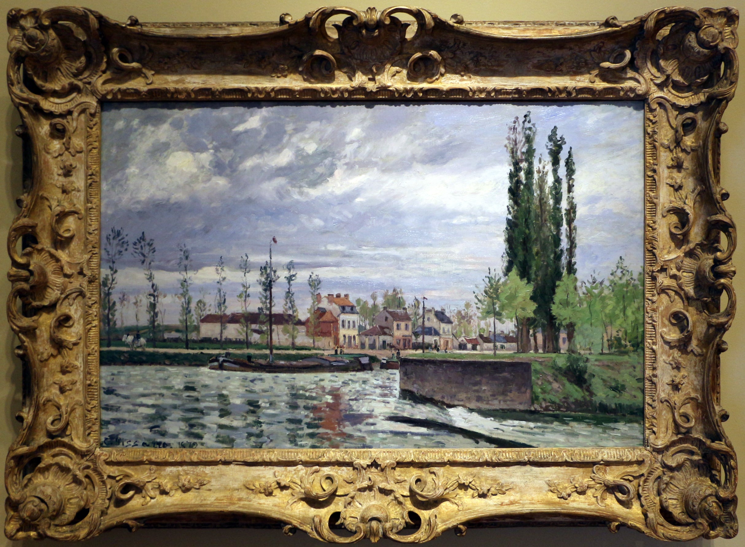 A Eclusa em Pontoise - Camille Pissarro