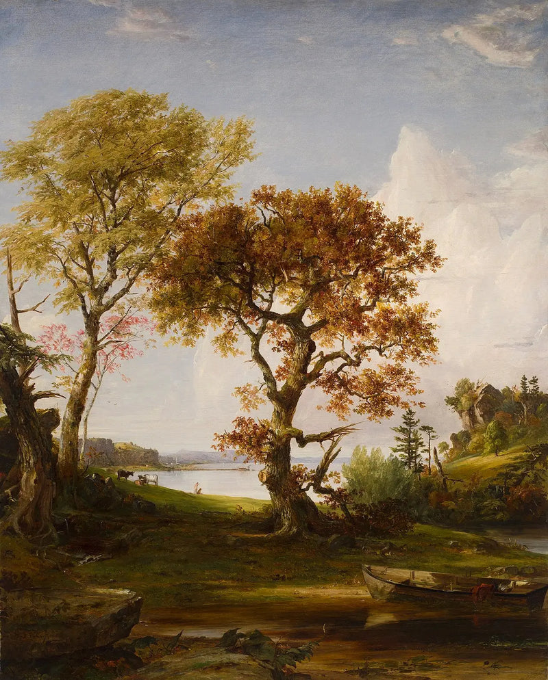 O Hudson em Piermont - Jasper Francis Cropsey