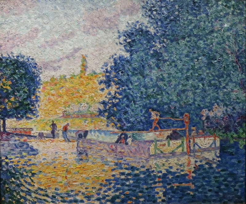 A eclusa de Samois - Paul Signac