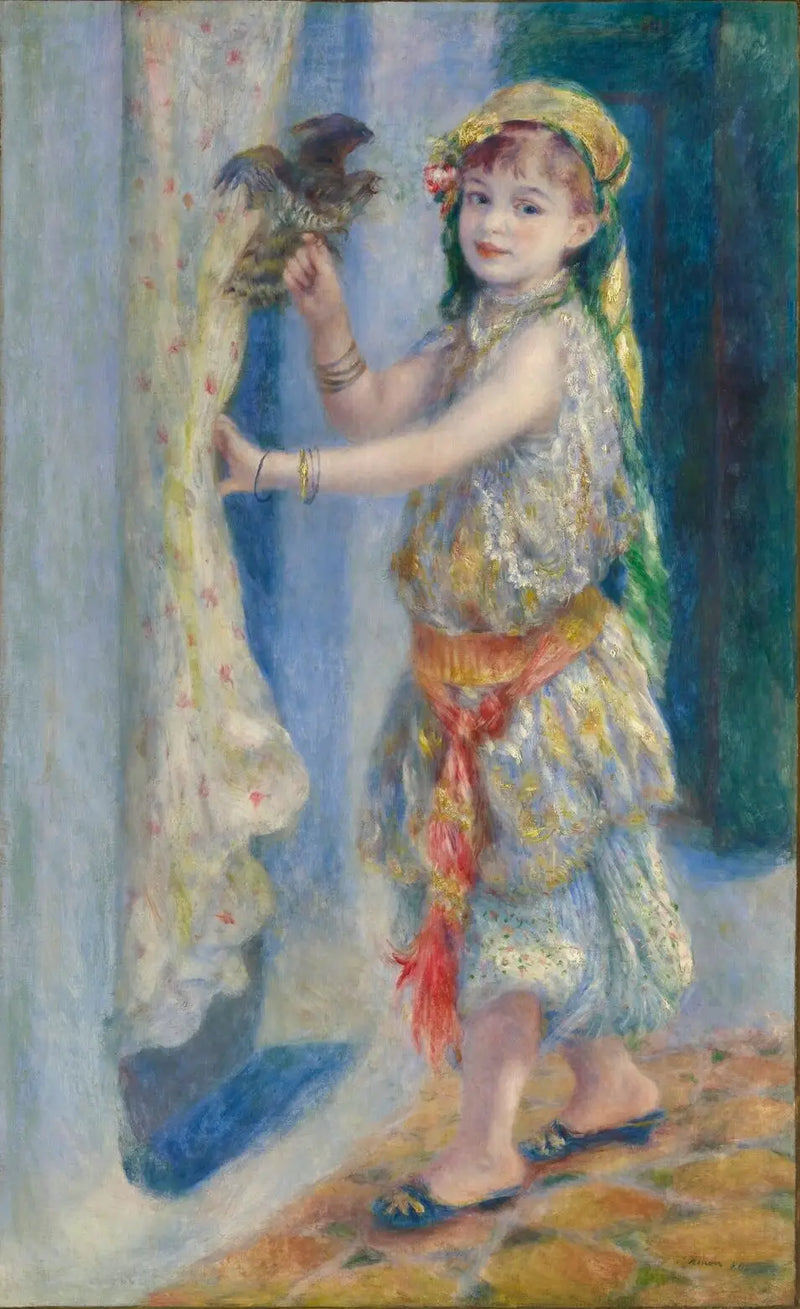 A criança com o pássaro - Pierre-Auguste Renoir