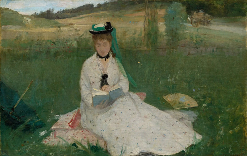O guarda-chuva verde - Berthe Morisot