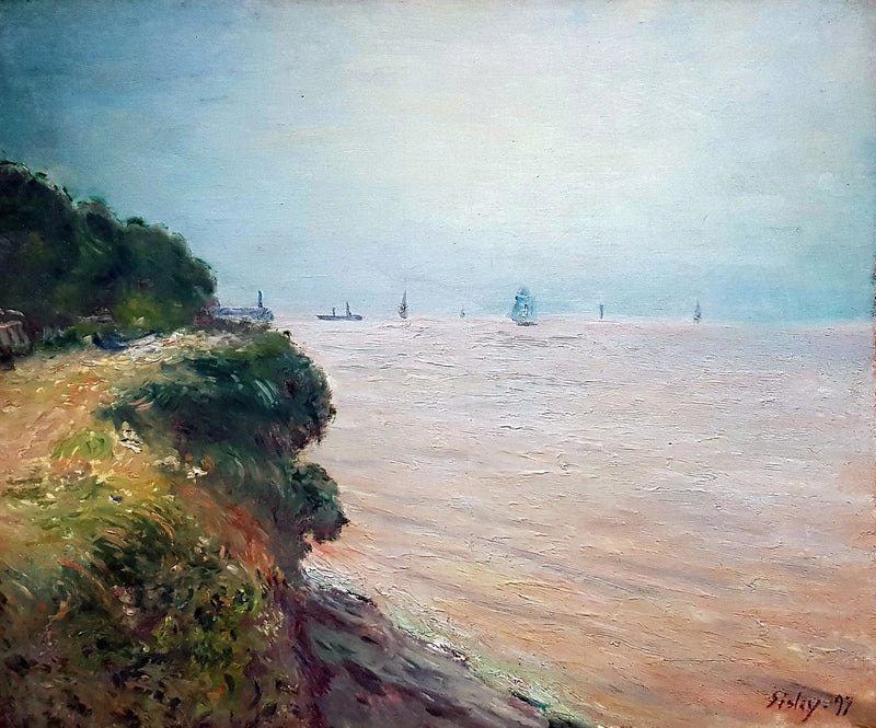 A Baía de Langland - Alfred Sisley