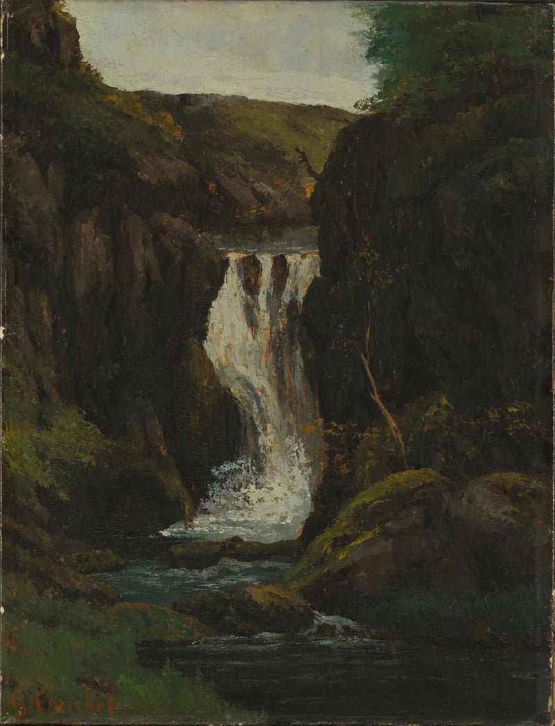 A Cascata - Gustave Courbet