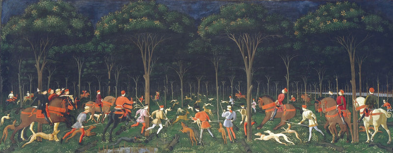 A Caça Noturna - Paolo Uccello