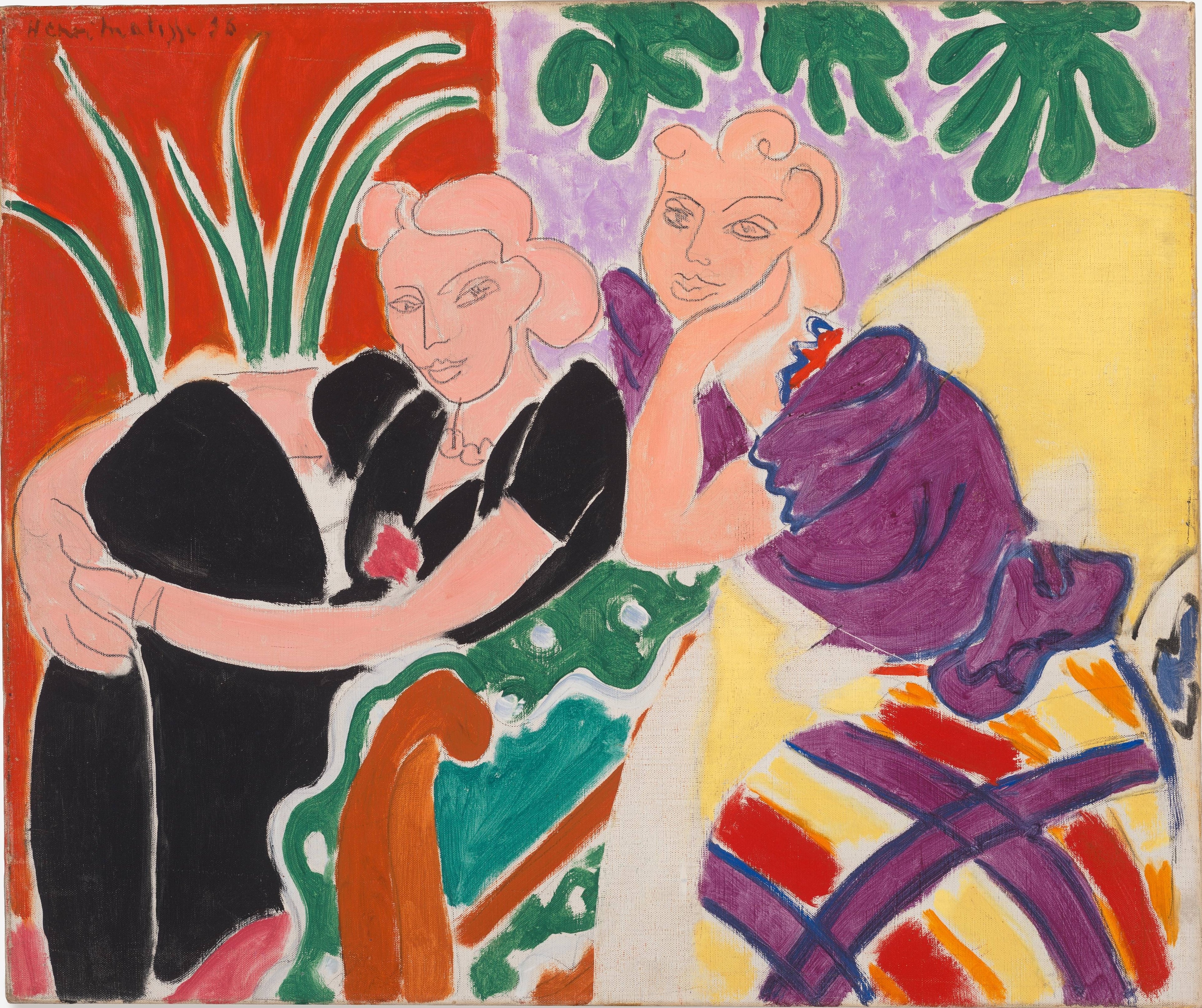 Reproduction du tableau « La Conversation - Henri Matisse » par Alpha Reproduction en peinture à l’huile