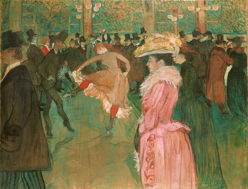 A Dança no Moulin-Rouge - Henri de Toulouse-Lautrec