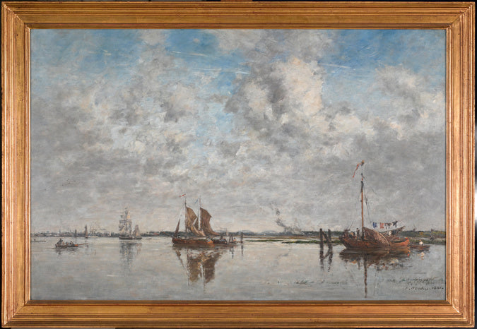 O Mosaico em Roterdã - Eugène Boudin