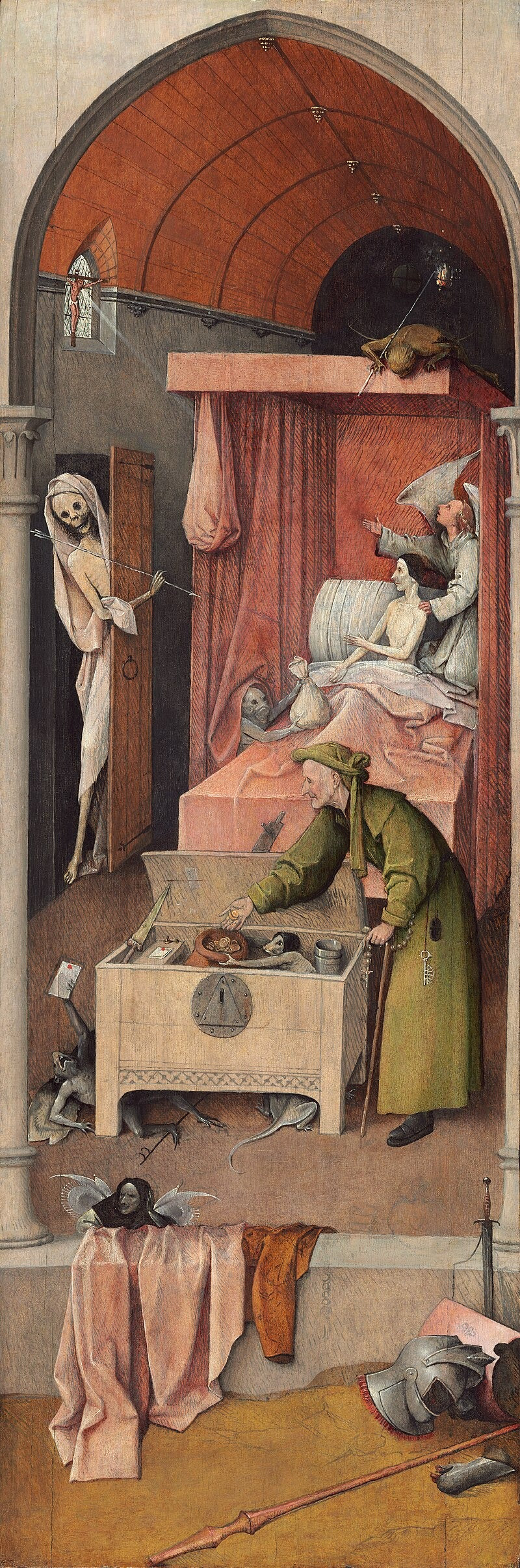 A Morte do Avare - Hieronymus Bosch