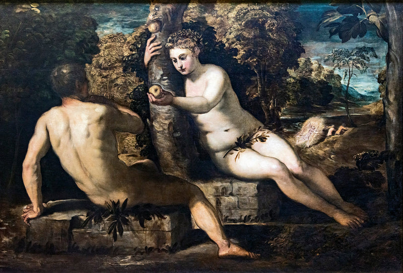 A Tentação de Adão e Eva - Jacopo Tintoretto
