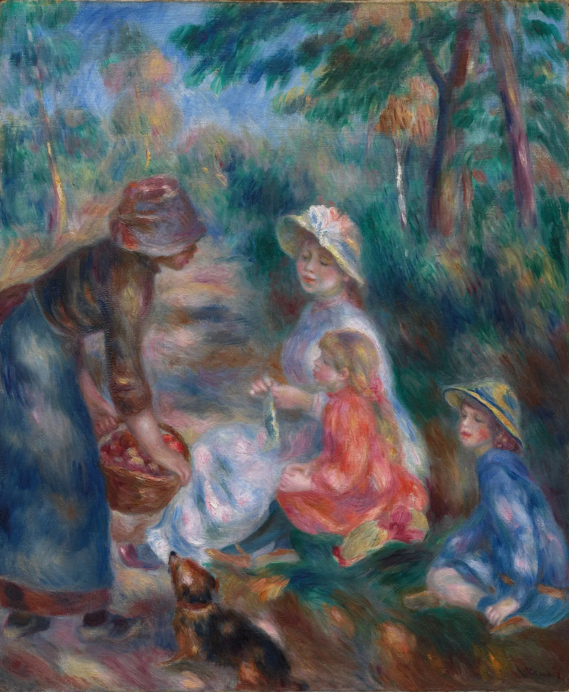 A Vendedora de Maçãs - Pierre-Auguste Renoir