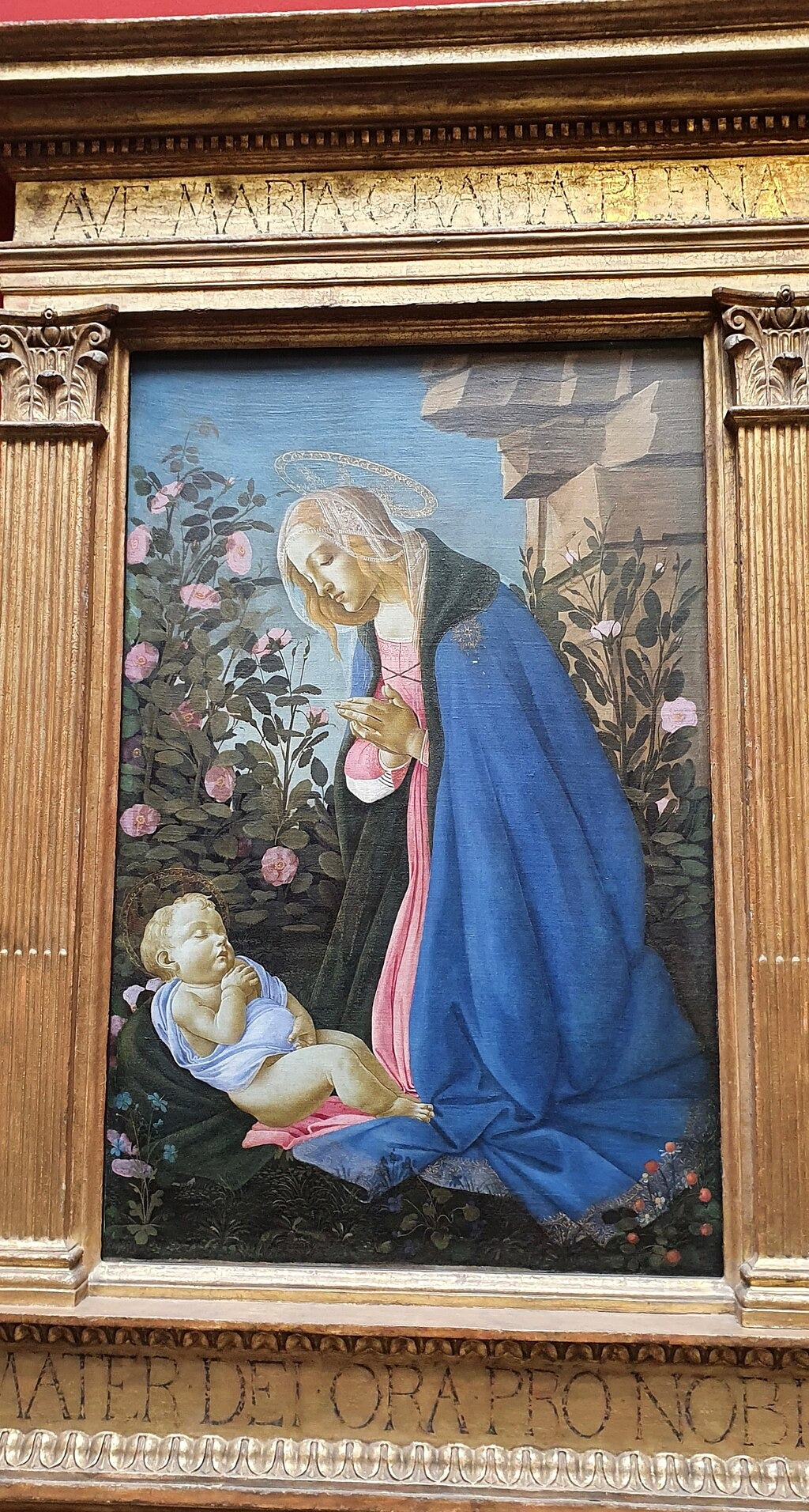 A Virgem adorando o Menino Jesus adormecido - Sandro Botticelli