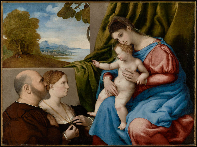 A Virgem com o Menino e dois doadores - Lorenzo Lotto
