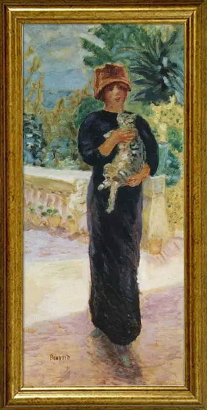 A mulher com o gato - Pierre Bonnard