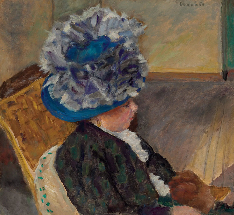 A mulher com o chapéu azul - Pierre Bonnard