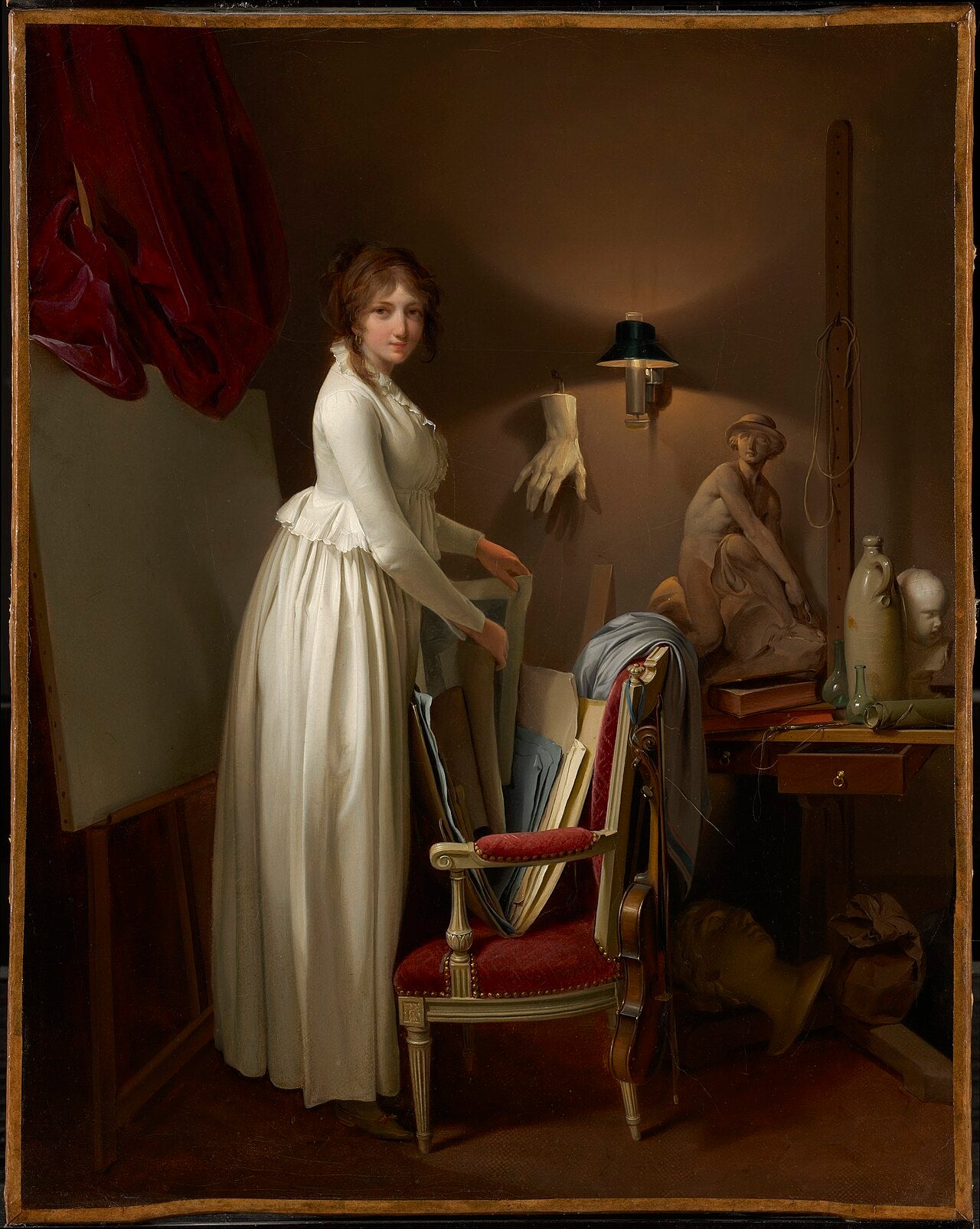 La femme de l'artiste dans son atelier - Louis-Léopold Boilly