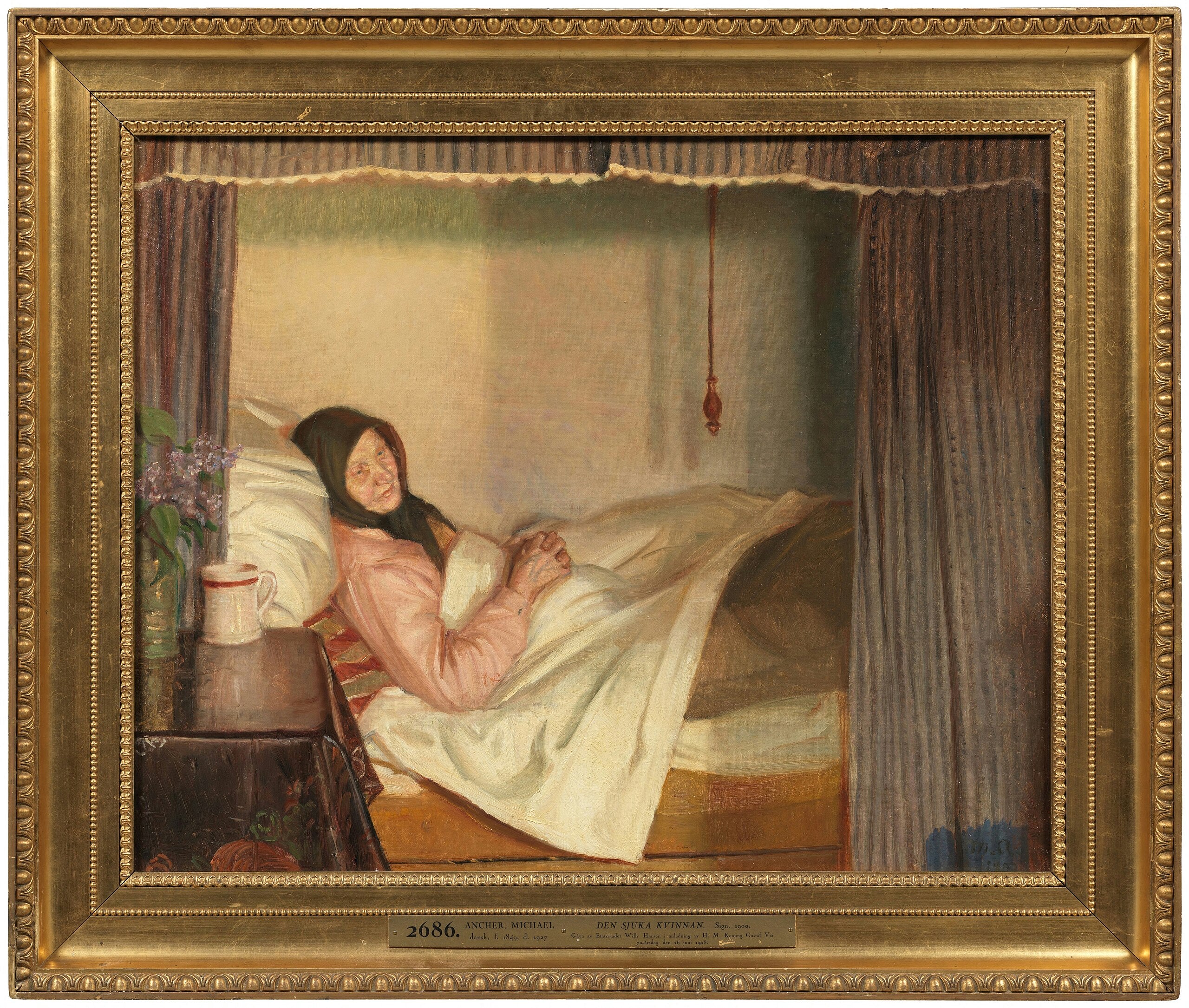 La femme malade - Michael Peter Ancher