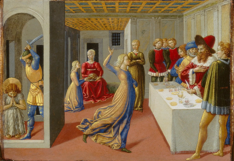 A festa de Herodes e a decapitação de São João Batista - Benozzo Gozzoli