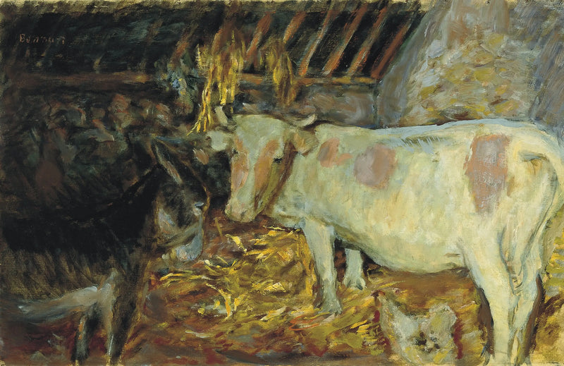 O celeiro (vaca no estábulo) - Pierre Bonnard