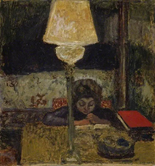 A lâmpada a óleo - Pierre Bonnard