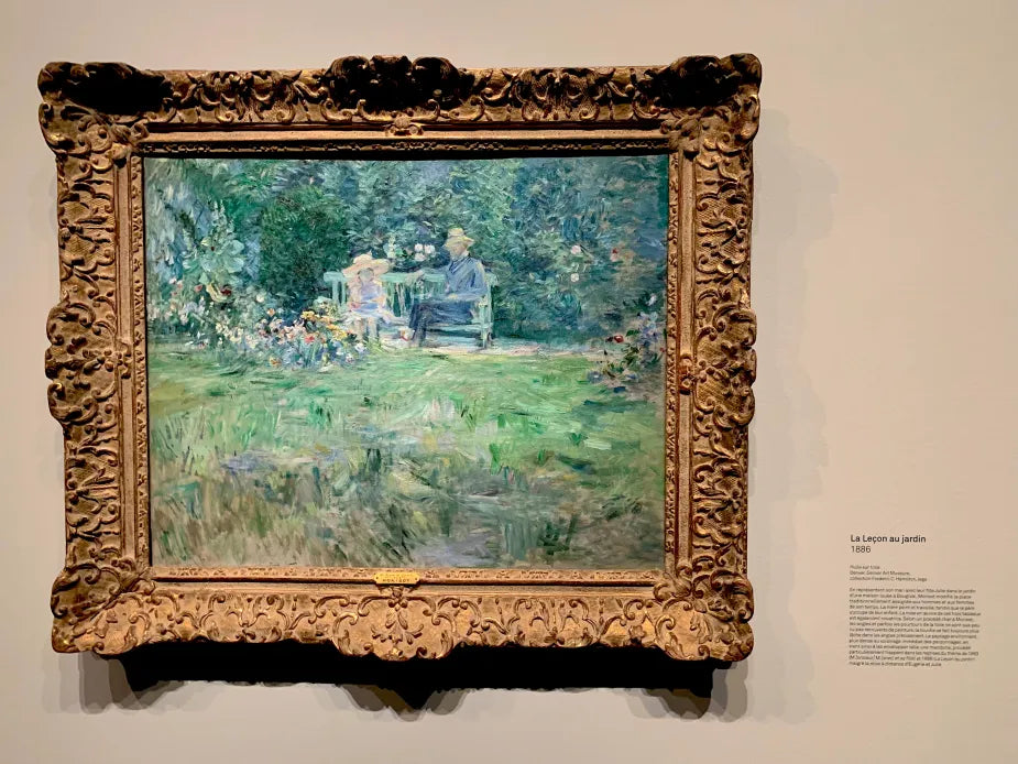 A lição no jardim - Berthe Morisot