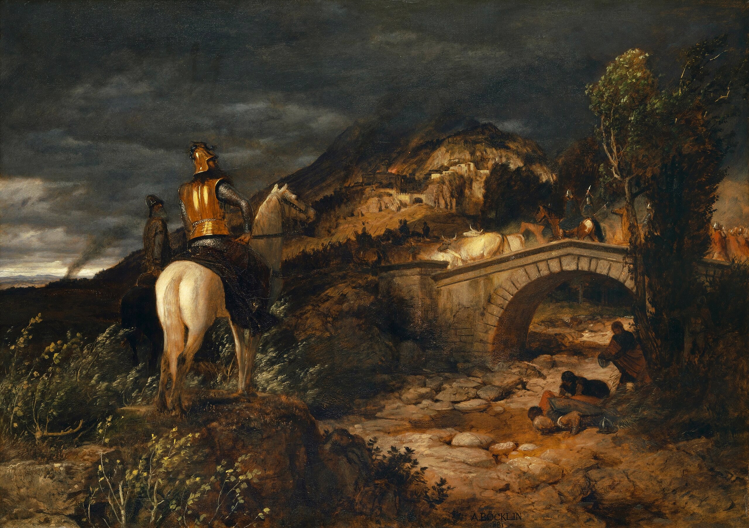 La marche des Goths - Arnold Böcklin