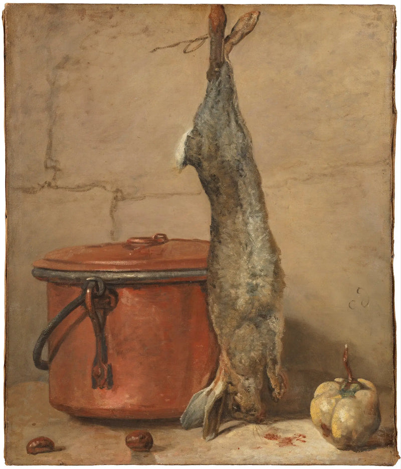 Coelho e panela de cobre - Jean Simeón Chardin