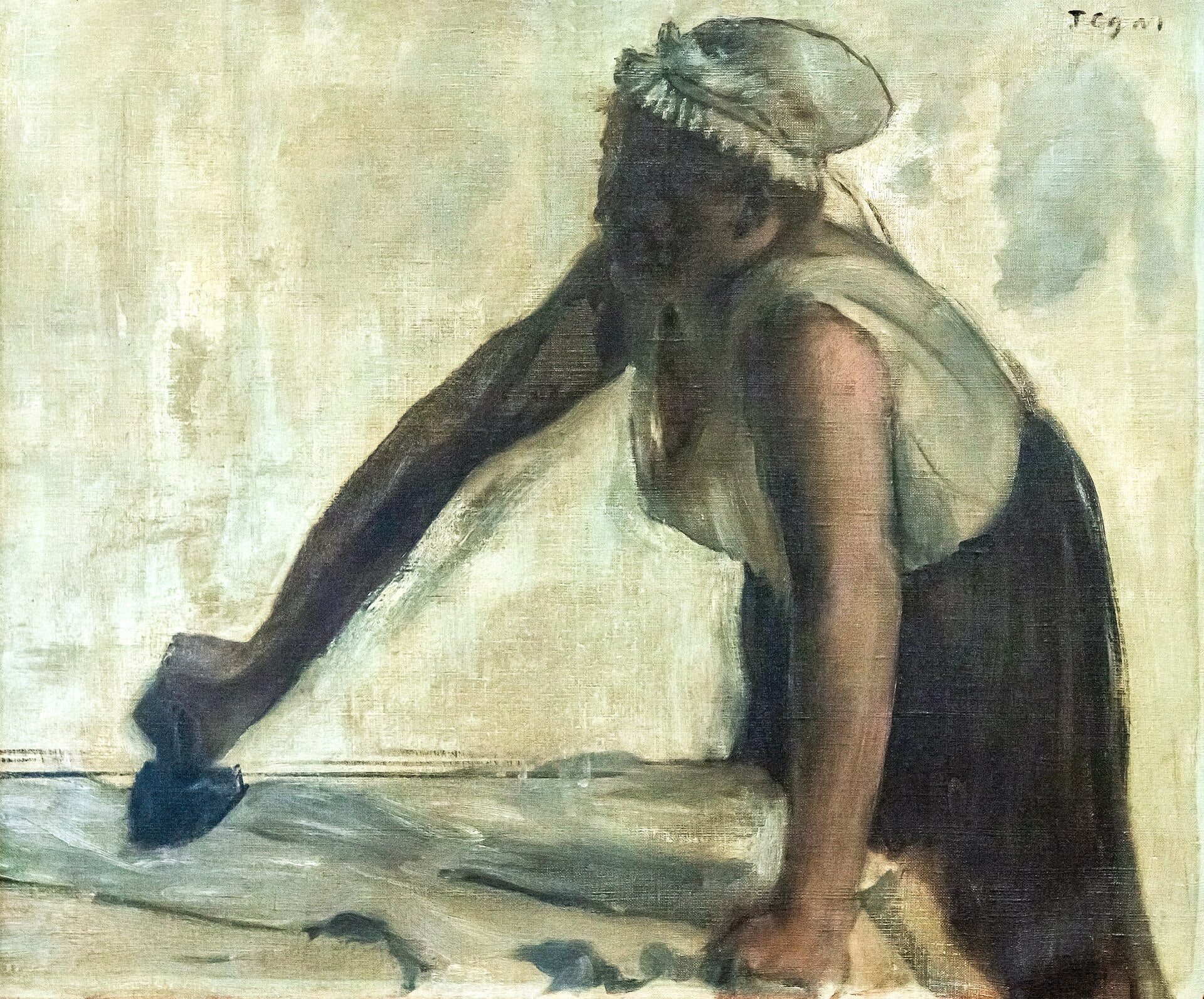 A passadeira contra a luz - Edgar Degas