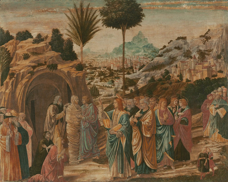 A ressurreição de Lázaro - Benozzo Gozzoli