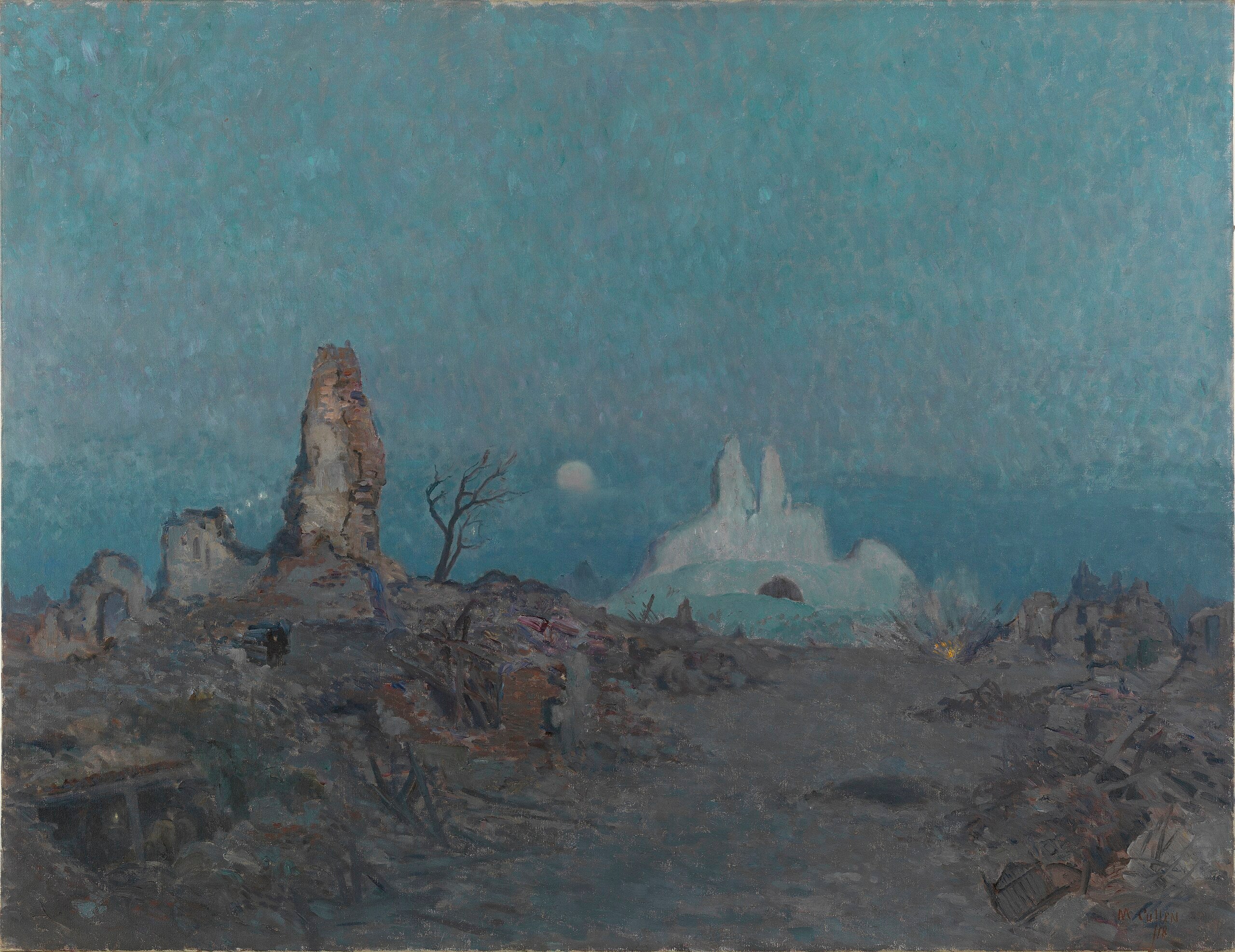 La route en contrebas, Hangard - Maurice Galbraith Cullen