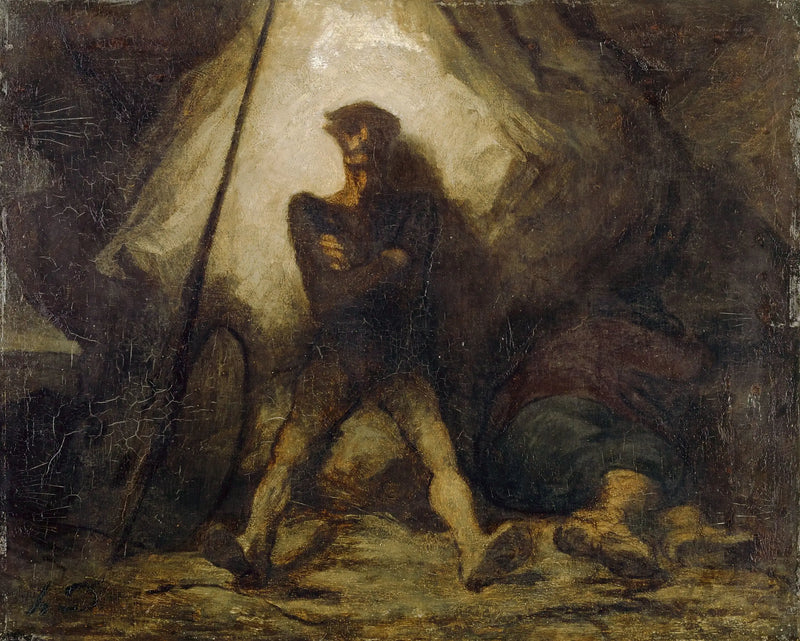 A véspera de Dom Quixote - Honoré Daumier