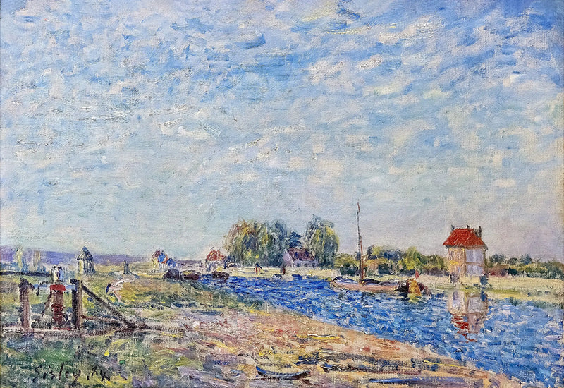 O Canal do Loing - Alfred Sisley