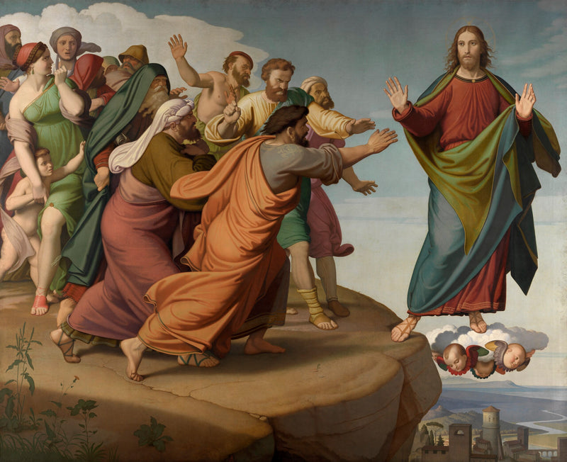 O Cristo escapa aos fariseus - Johann Friedrich Overbeck