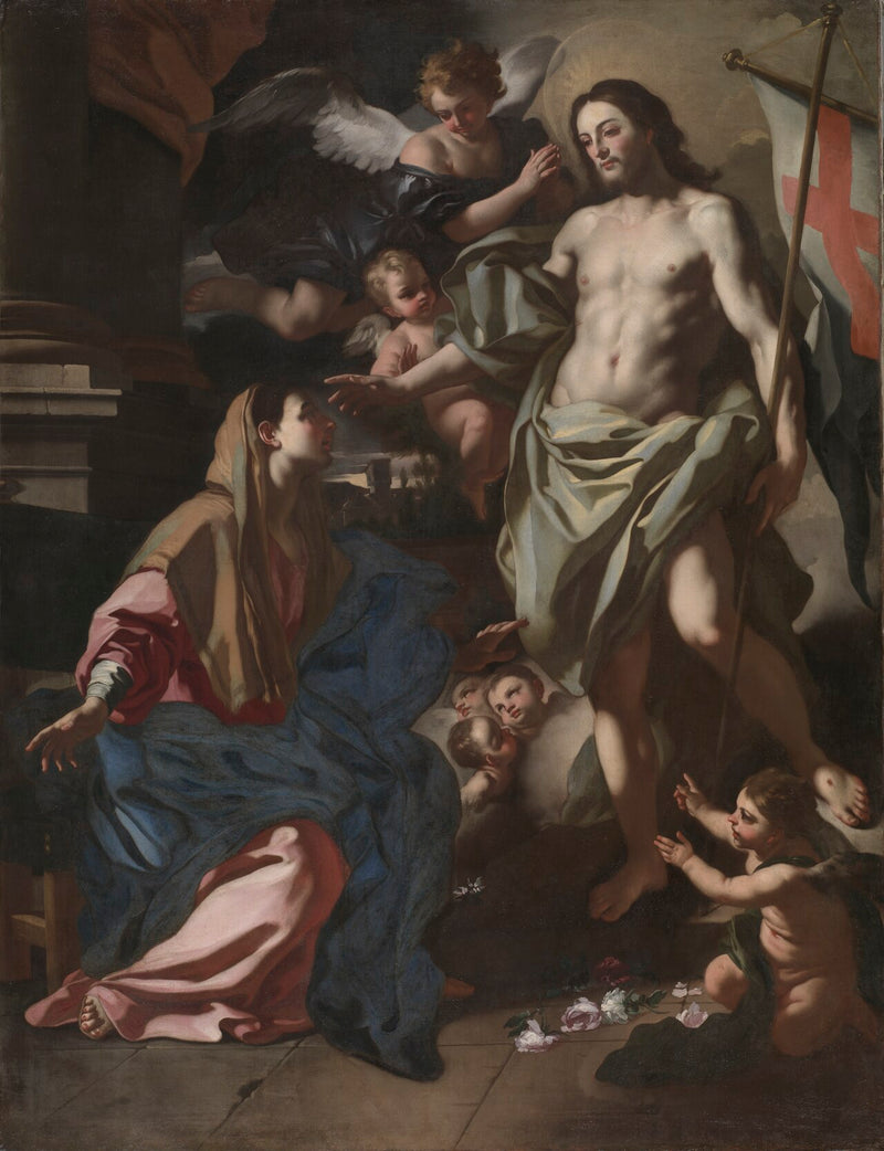 O Cristo ressuscitado aparecendo à Virgem - Francesco Solimena