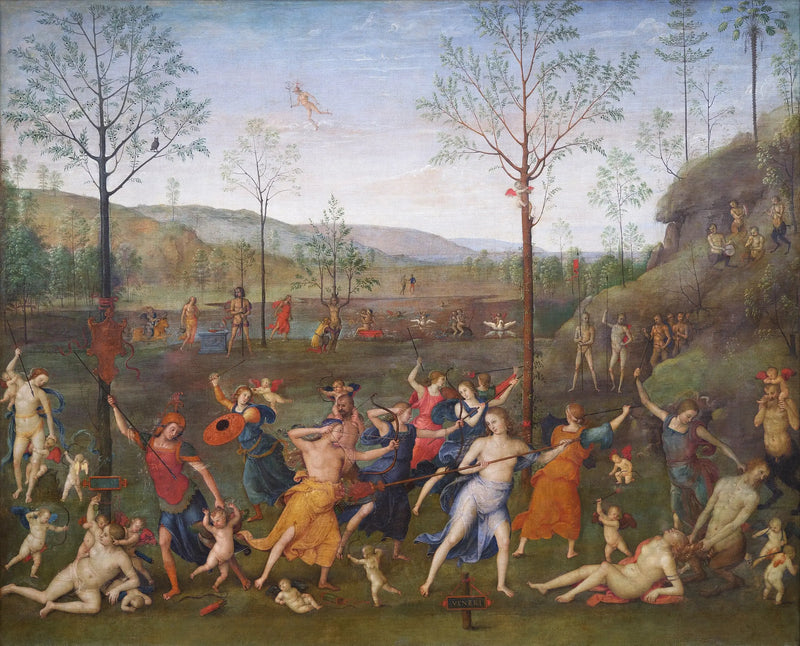 O Combate do Amor e da Castidade - Pietro Perugino