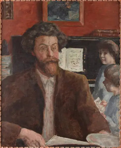 O Compositor Claude Terrasse e seus dois filhos - Pierre Bonnard