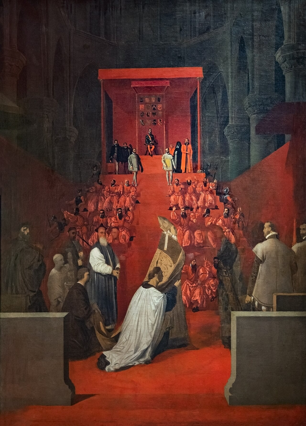 O Duque de Alba em Sainte-Gudule em Bruxelas - Jean-Auguste-Dominique Ingres
