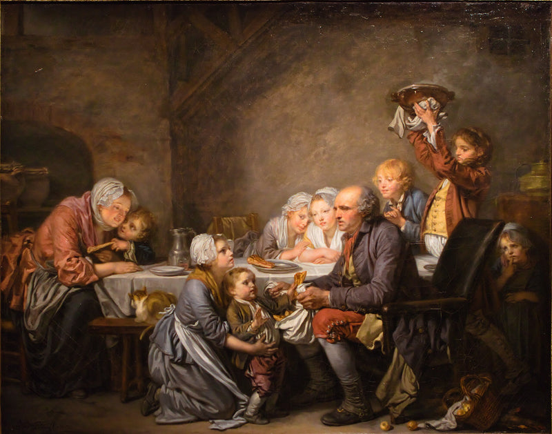 O Bolo dos Reis - Jean-Baptiste Greuze