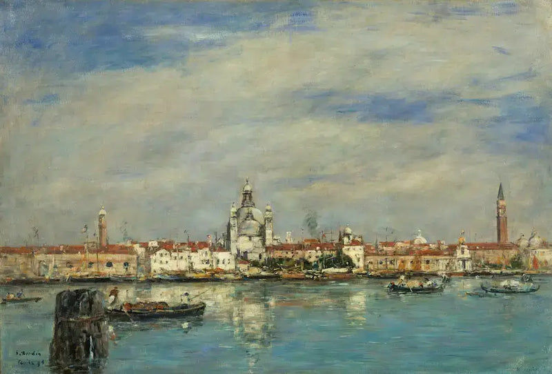 O Grande Canal, Veneza - Eugène Boudin