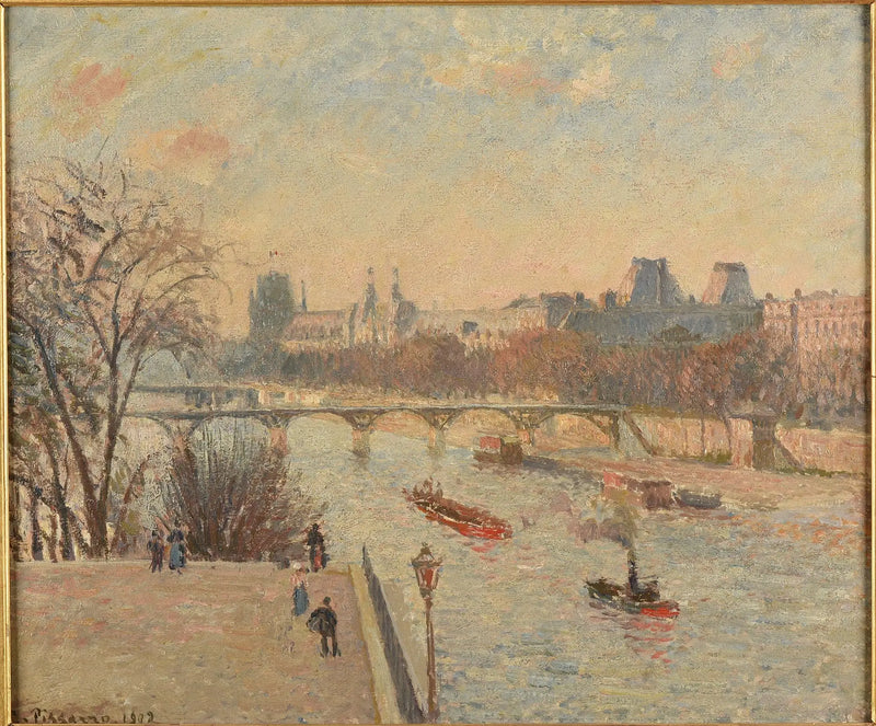 O Louvre - Camille Pissarro