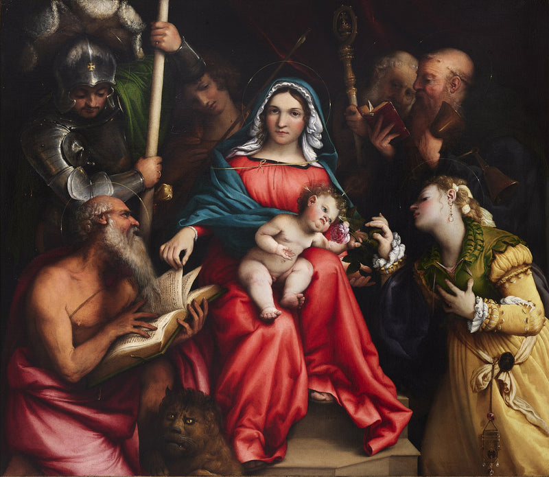O Casamento Místico de Santa Catarina (Lotto, Roma) - Lorenzo Lotto