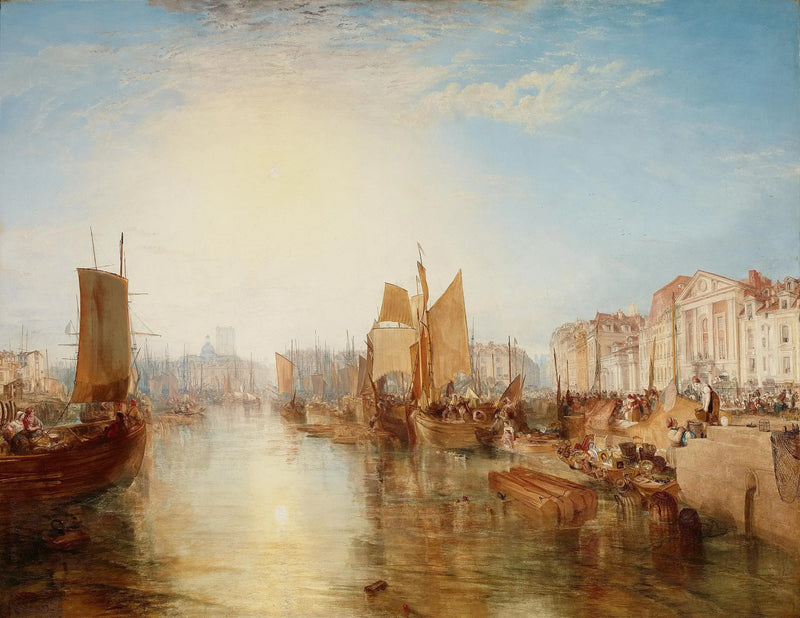 O Porto de Dieppe - J. M. W. Turner