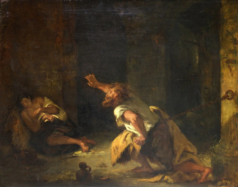 O Prisioneiro de Chillon - Eugène Delacroix