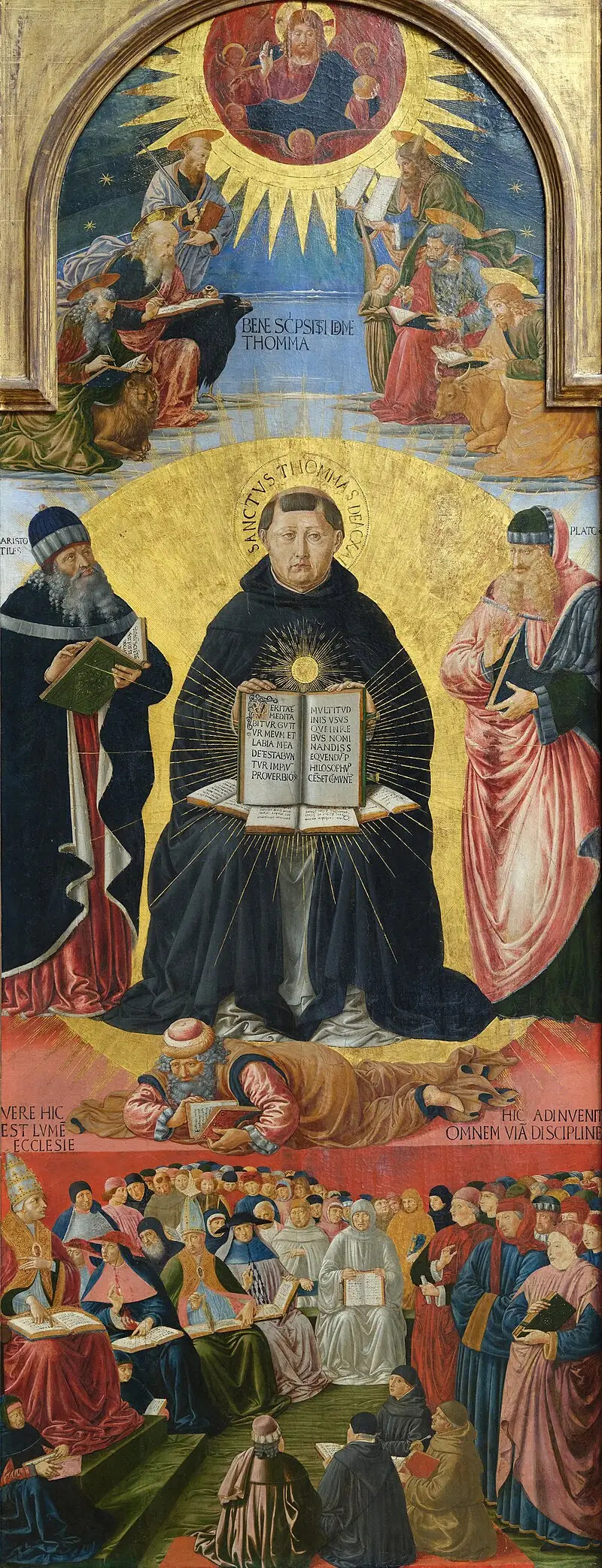 O Triunfo de Santo Tomás de Aquino - Benozzo Gozzoli