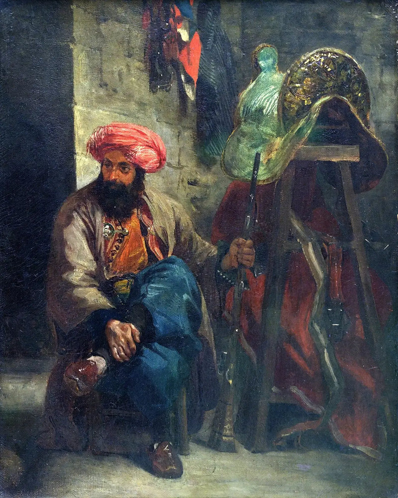 O Turco na sela - Eugène Delacroix