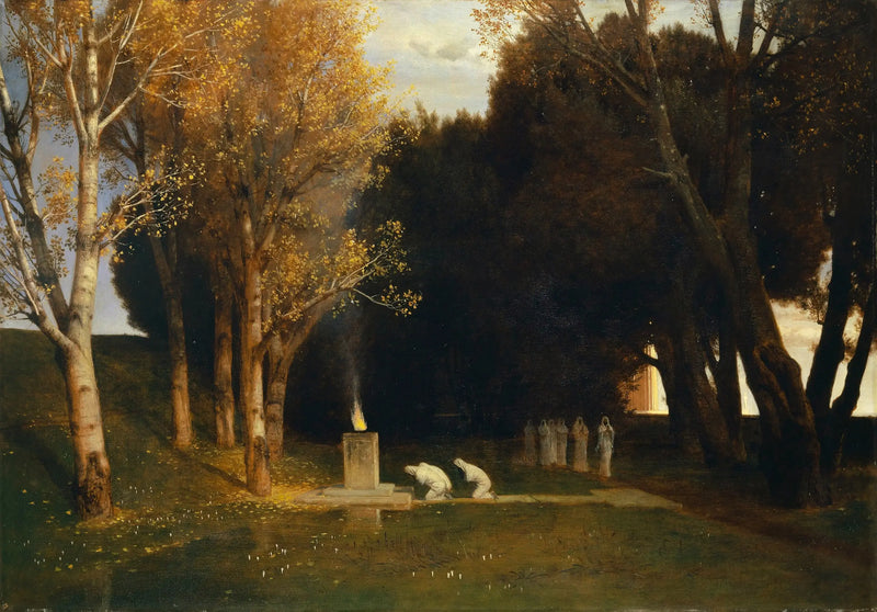O Bosque Sagrado - Arnold Böcklin